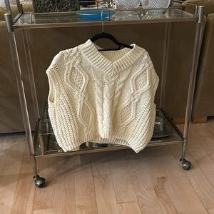 Cream Sweater Shirt